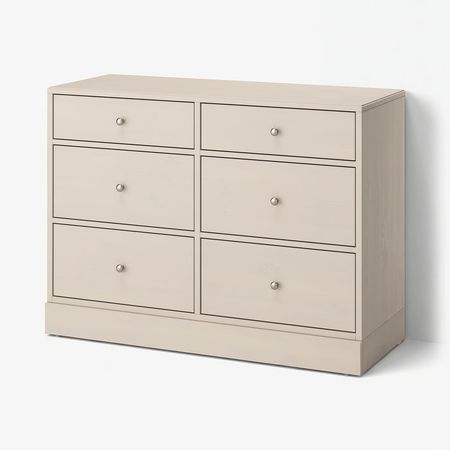 HAVSTA Комод с 6 ящиками - серо-бежевый 121x47x89 см