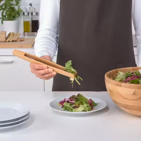 OSTBIT Сервировочные щипцы - бамбук - схема-чертеж с размерами