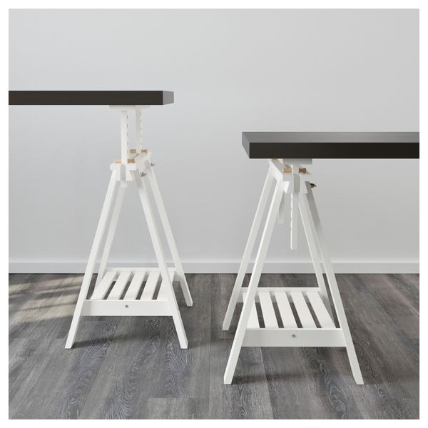 Стол ТОРНЛИДЕН / ФИНВАРД, черно-коричневый, белый (150x75 см) - схема-чертеж с размерами