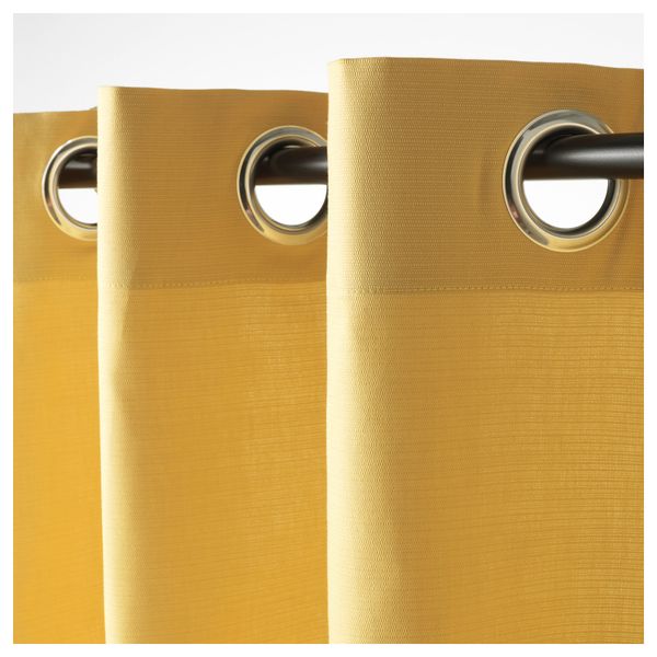 Гардины, 1 пара МАРИАМ, желтый (145x300 см) - фото 2