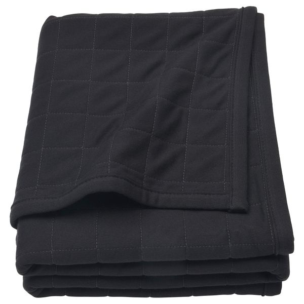 Плед СПЭНСТ, черный, серый (120x180 см) - фото 1