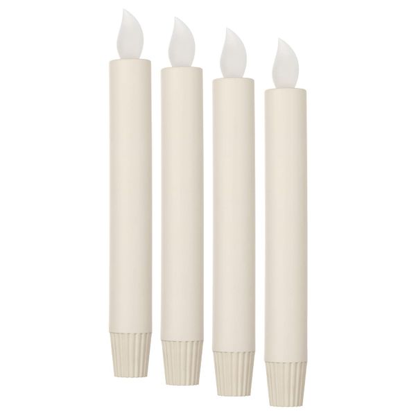 Светодиодная свеча, с батарейным питанием/естественный 20 см IKEA LJUSANDE ЛЬЮСАНДЕ 703.617.72 - фото 1