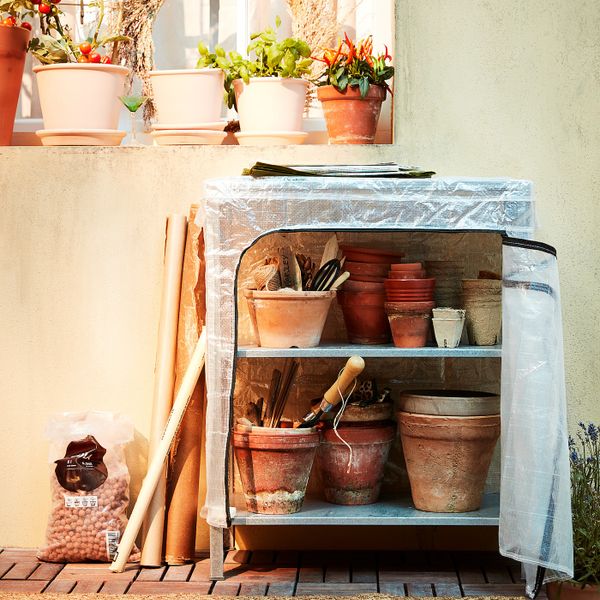 Стеллаж с чехлом, прозрачный 60x27x74 см IKEA HYLLIS ХИЛЛИС 292.859.41 - фото 12