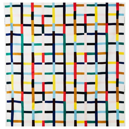 Ткань, белый, разноцветный 150 см IKEA СИГРУНН 604.262.41