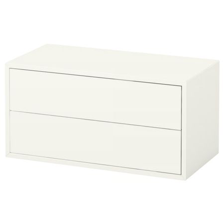 EKET Шкаф с 2 ящиками - белый 70x35x35 см