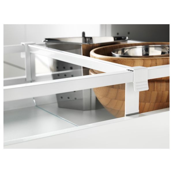 Разделитель для среднего ящика МАКСИМЕРА, белый, прозрачный - схема-чертеж с размерами