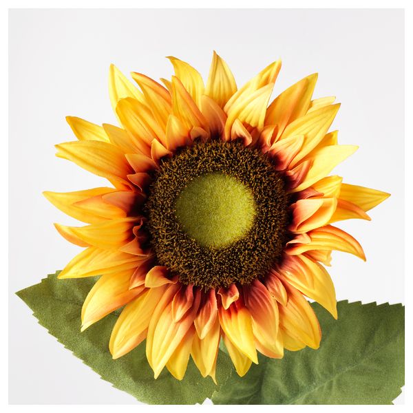 Цветок искусственный СМИККА, подсолнух, желтый (74 см) - схема-чертеж с размерами