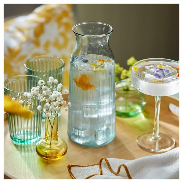 SMÖRFISK СМЁРФИСК Графин - светлая бирюза 1.0 л - схема-чертеж с размерами