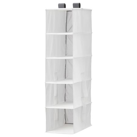 RASSLA Модуль для хранения с 5 отделениями - белый 25x40x98 см