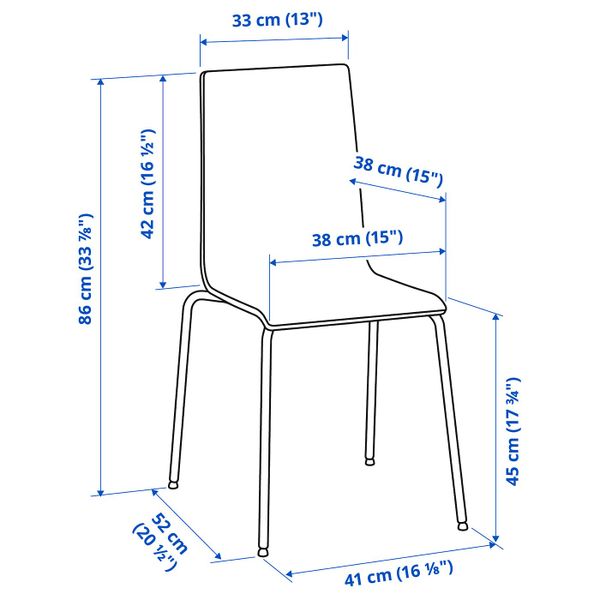 Стул, черный/черный IKEA MARTIN МАРТИН 692.195.29 - фото 6