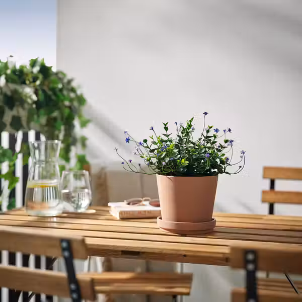 FEJKA Искусственное растение в горшке - д/дома/улицы/цветок сиреневый 12 см - фото 2