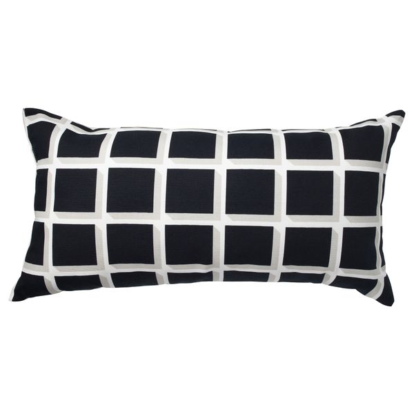 Подушка АВСИКТЛИГ, черный/белый (30x60 см) - фото 1