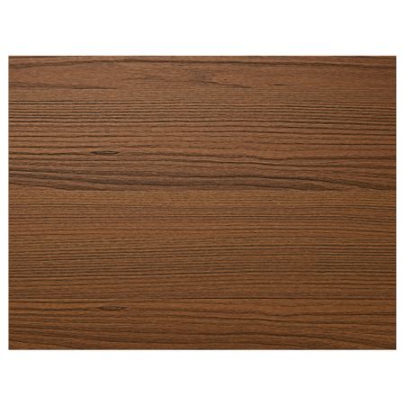 4 панели для рамы раздвижной дверцы ИЛЬСЕНГ, коричневая морилка ясеневый шпон