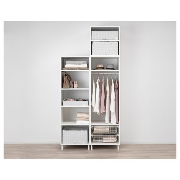 Гардероб, белый/Фоннес белый 120x57x251 см IKEA OPPHUS ОПХУС 992.901.52 - схема-чертеж с размерами