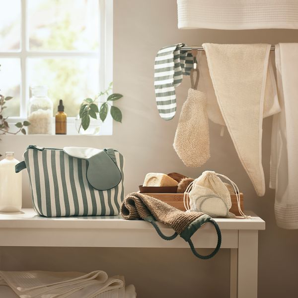 Мочалка-рукавица, естественный IKEA PRAKTPORTLAK 605.401.85 - схема-чертеж с размерами