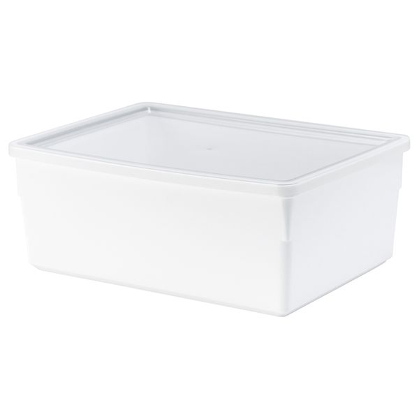 Контейнер + крышка для сухих продуктов ТИЛЛЬСЛУТА, белый (31x23x12 см) - фото 1