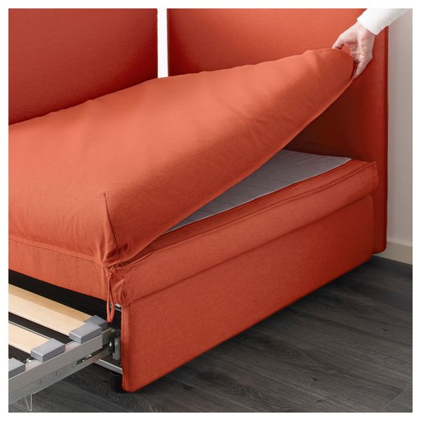 Секция дивана-кровати со спинкой ВАЛЛЕНТУНА, Оррста оранжевый - фото 2