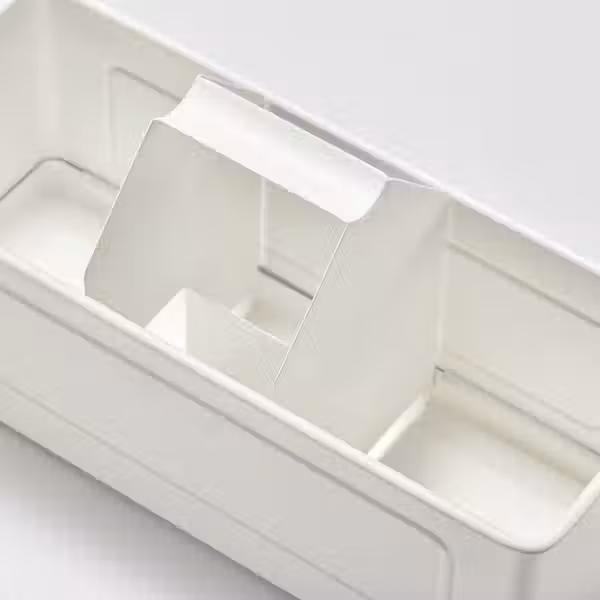 VÄLVÅRDAD Органайзер - белый 22.5x9x12.5 см - схема-чертеж с размерами