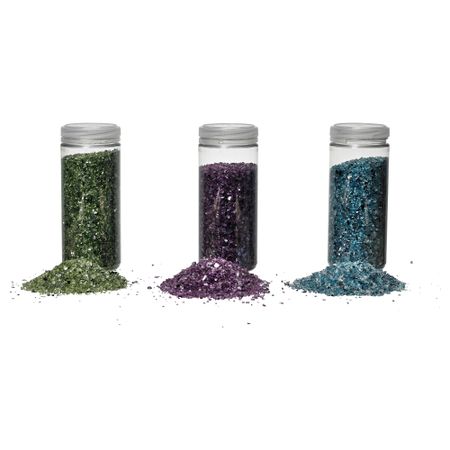 Украшение, стекло КУЛОРТ, зеленый/сиреневый, бирюзовый (0.70 кг)