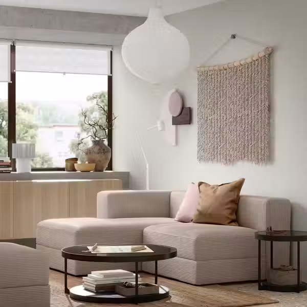 JÄTTEBO 2,5-местный модульный диван+козетка - левый/самласа серо-бежевый - фото 2