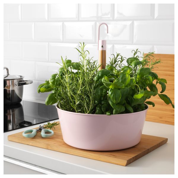 Кашпо подвесное БИТТЕРГУРКА, розовый - схема-чертеж с размерами