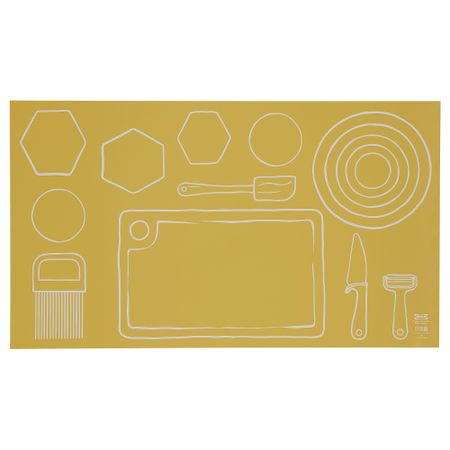 Коврик для выпечки, 72x42 см, желтый IKEA TABBERAS 905.518.13