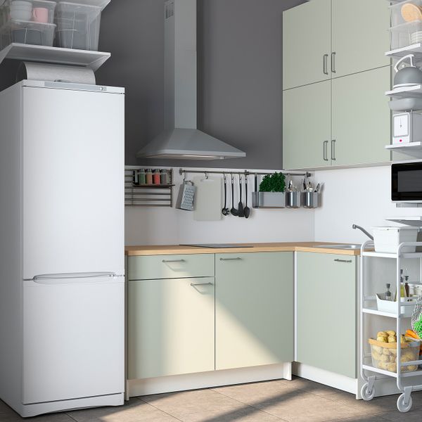 Кухня, серо-зеленый 120x180x265 см IKEA KNOXHULT КНОКСХУЛЬТ 094.091.84 - схема-чертеж с размерами