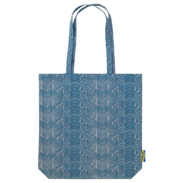 Сумка, синий-бежевый IKEA ТРЕБЛАД 803.958.37 - фото 1