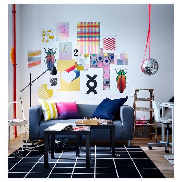 Ковер безворсовый, для дома, улицы, 200x200 cm IKEA SVALLERUP СВАЛЛЕРУП 504.352.17 - фото 11