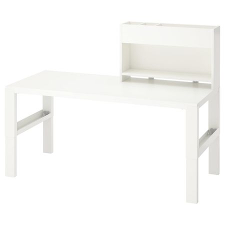 Стол с дополнительным модулем , белый 128x58 см IKEA PÅHL ПОЛЬ 892.784.24