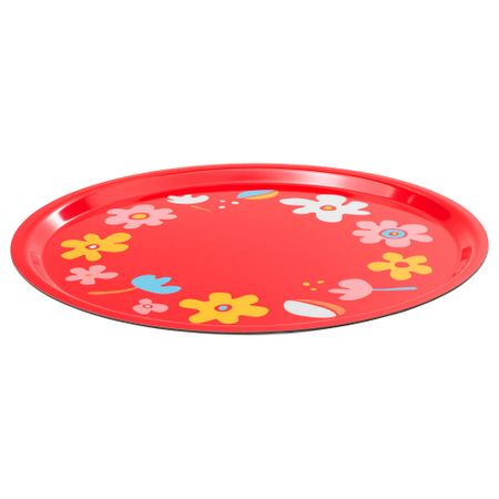 Поднос СОММАР 2019, цветок, красный (43 см)