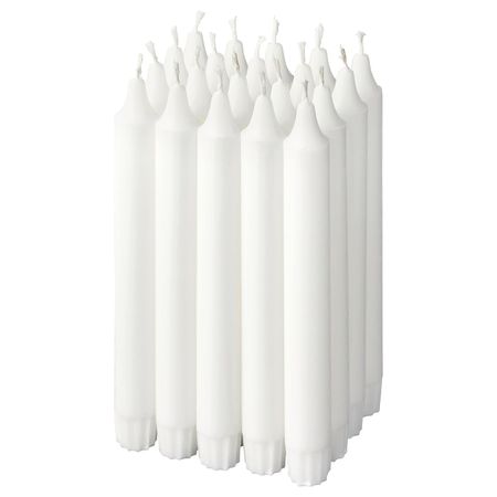 Неароматическая свеча неоплывающая, белый 19 см IKEA JUBLA ДЖУБЛ 203.717.16