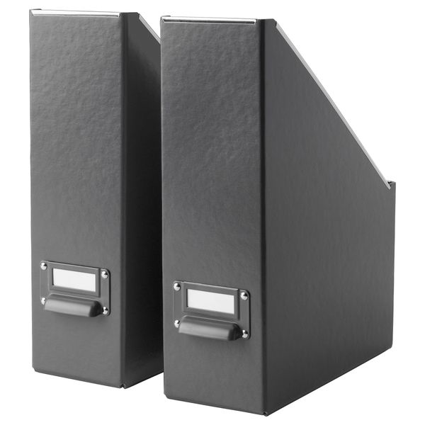 Подставка для журналов ФЬЕЛЛА, темно-серый - схема-чертеж с размерами