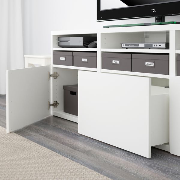 Шкаф для ТВ, комбинированный, стекляные дверцы, 180x42x192 cm IKEA BESTÅ БЕСТО 794.071.91 - фото 11