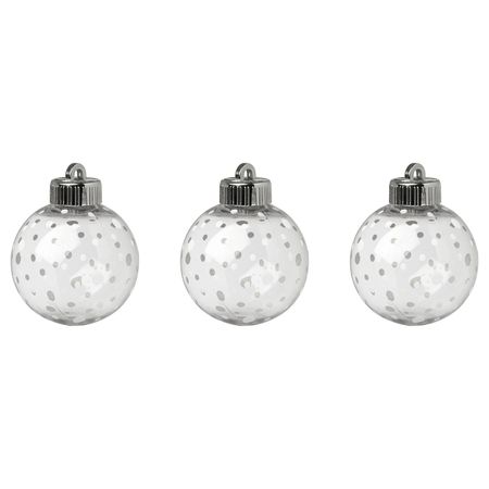Украшение, шар, прозрачный, точечный 6.5 см IKEA ВИНТЕРФЕСТ 704.387.43