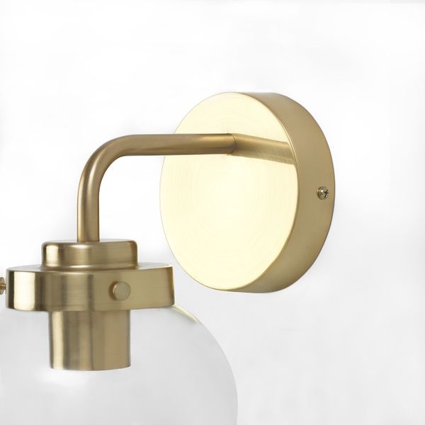 Бра, прозрачное стекло IKEA ÅTERSKEN ОТЕРСКЕН 404.370.66 - схема-чертеж с размерами