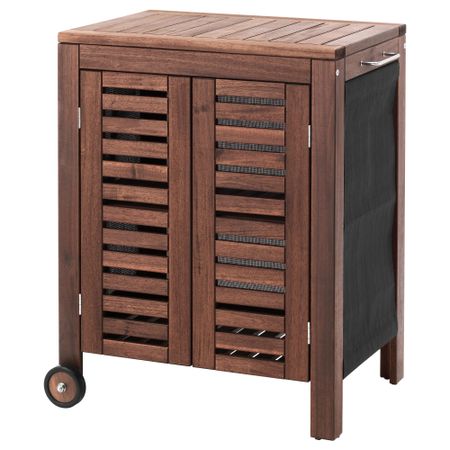 Модуль для хранения, садовый ЭПЛАРО / КЛАСЕН, коричневая морилка (77x88 см)