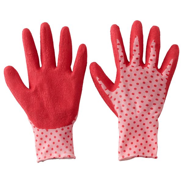 Садовые перчатки КРИДНЕЙЛИКА, красный (M/L) - фото 1