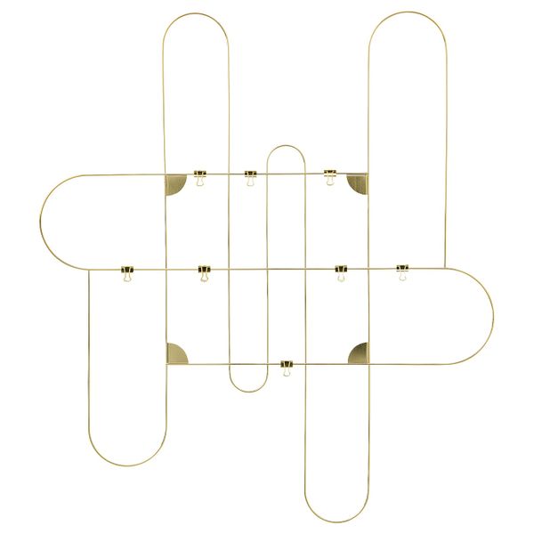 Доска для записей, с зажимами, золотой IKEA KORSMON КОРСМОН 804.962.90 - фото 1