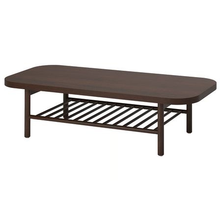 LISTERBY Журнальный стол - темно-коричневый буковый шпон 140x60 см