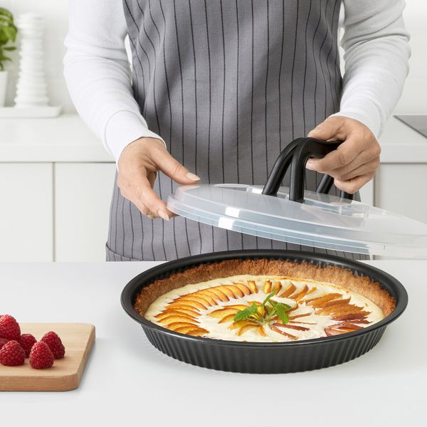 Форма для пирога с крышкой, черный 31 см IKEA LOCKBETE ЛОККБЕТЕ 104.823.81 - фото 3