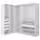 PAX Гардероб угловой - белый 161/188x201 см