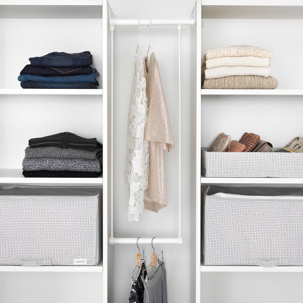 Платяная штанга для каркаса, белый 35-60x40 см IKEA LÄTTHET ЛЭТТХЕТ 703.874.56 - фото 2