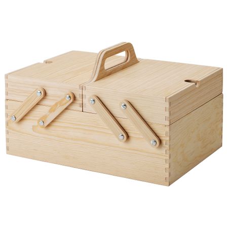 Подставка для канцелярских принадлежности, 35x22 см, естественный фанера IKEA KLÄMMEMACKA КЛЭММЕМАККА 504.288.15