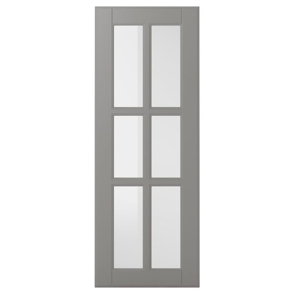 Стеклянная дверь БУДБИН, серый - фото 1