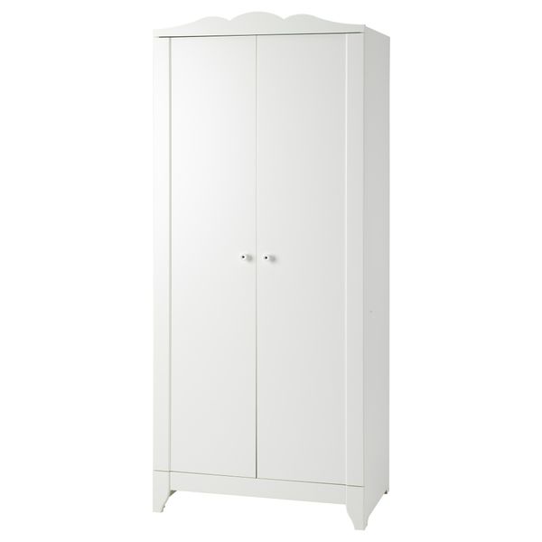 Шкаф платяной ХЕНСВИК, белый (75x174 см) - фото 1