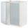 Напольный шкаф для мойки + 2 двери, 80x60 см, белый, Kallarp серо-синий светлый IKEA METOD МЕТОД 794.798.09
