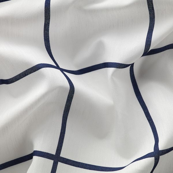 Гардины, 1 пара, белый/синий, 145x300 см IKEA РОЗАЛИЛЛ 804.280.41 - фото 3