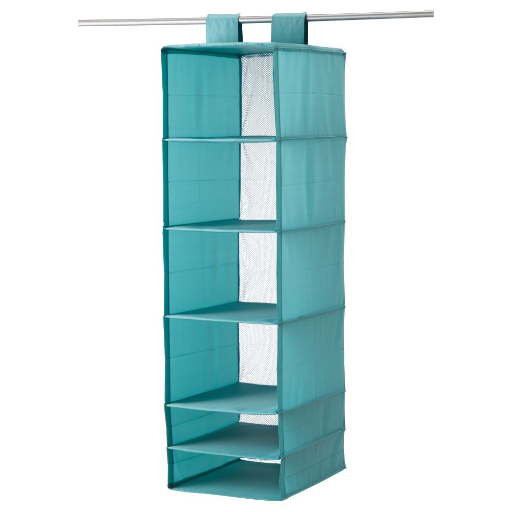 Модуль для хранения с 6 отделениями СКУББ, голубой (35x45x125 см) - фото 1