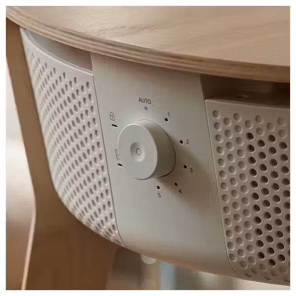 STARKVIND Стол с воздухоочистителем - мореный дубовый шпон/белый умный дом - фото 5